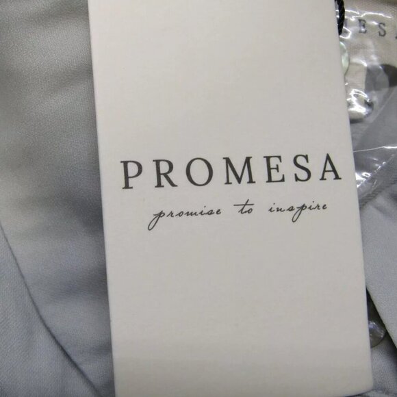 NEW PROMESA Women's Romper Grinnell Button Front Silver Size S - Picture 9 of 10